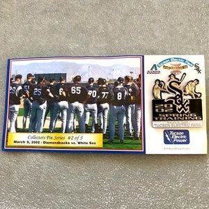Spring Training Collectors Pin #2 of 3 March 9, 2002 Diamondbacks vs. White Sox